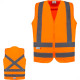 Colete Kalipso Laranja S/Bolso,M Colete Kalipso Laranja S/Bolso,M