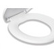 Assento Atlas Almofadado Branco Assento Atlas Almofadado Branco