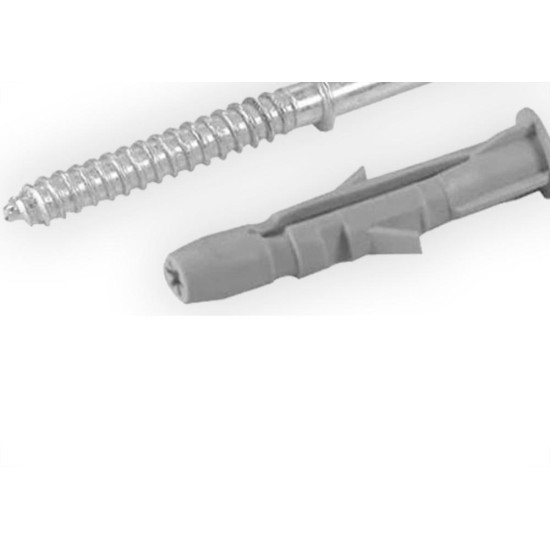 Suporte Prat.Invisiv.17Cm Zinc/Buch - Kit C/6 UN