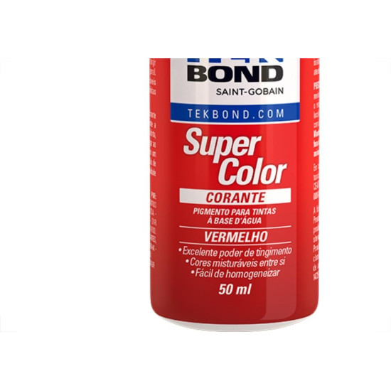 Corante Tekbond Vermelho 50Ml Corante Tekbond Vermelho 50Ml