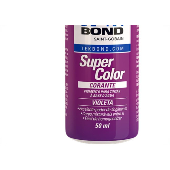 Corante Tekbond Violeta 50Ml Corante Tekbond Violeta 50Ml