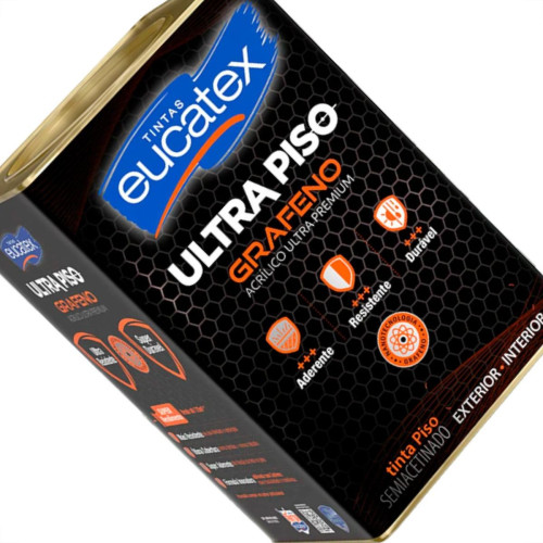 Tinta Eucatex Piso 18Lt Preto