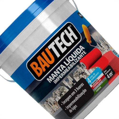 Bautech Manta Liquida Branco 04Kg Bautech Manta Liquida Branco 04Kg