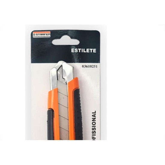 Estilete Emborrachado Starfer 25Mm Estilete Emborrachado Starfer 25Mm