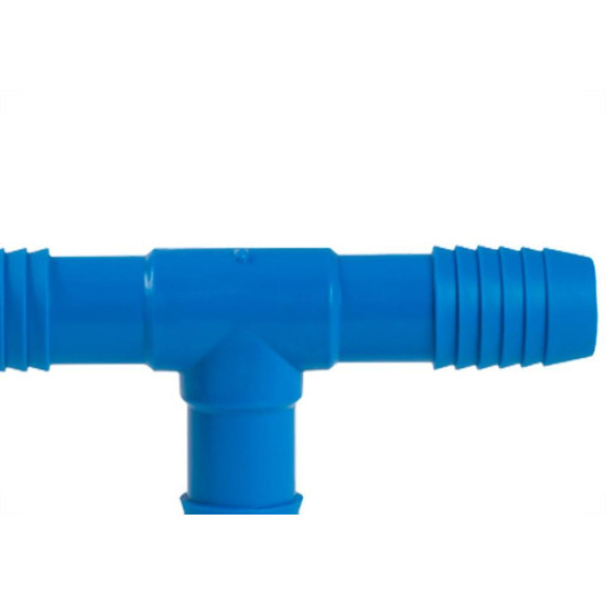 Tee Irrigacao Azul Reboucas Triplo 1/2 - Kit C/25 UN Tee Irrigacao Azul Reboucas Triplo 1/2 - Kit C/25 UN