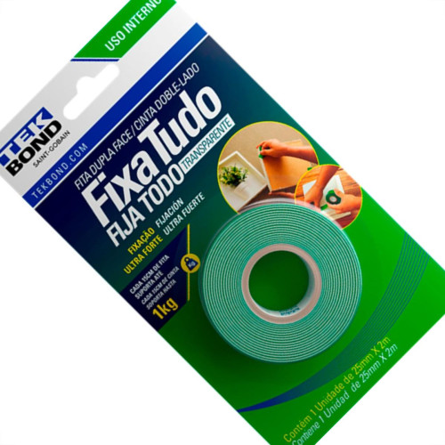 Fita Dupla Face Acr/Tek 25X 2M/Int Fita Dupla Face Acr/Tek 25X 2M/Int