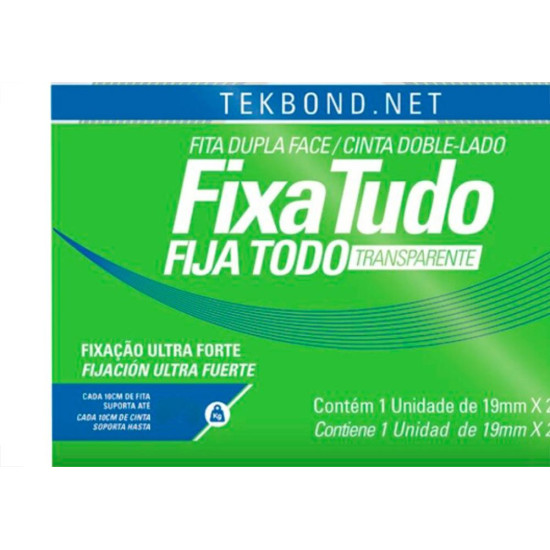 Fita Dupla Face Acr/Tek 19X 20M/Int