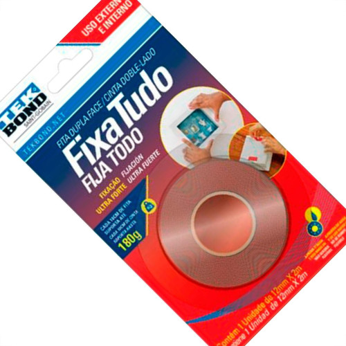 Fita Dupla Face Acr/Tek 12X 2M/Ext Fita Dupla Face Acr/Tek 12X 2M/Ext