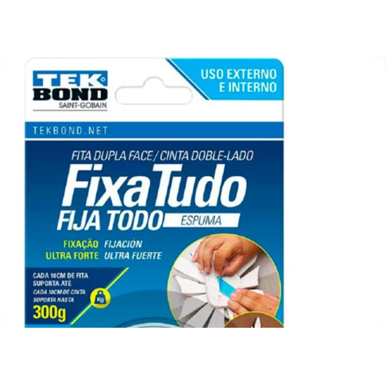 Fita Dupla Face Esp.Tek Bond 24X1,5M