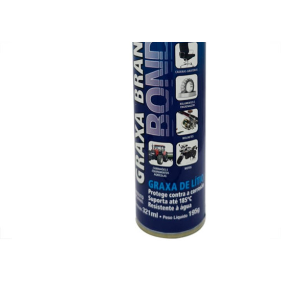 Graxa Em Spray Garin Branca 321Ml Graxa Em Spray Garin Branca 321Ml