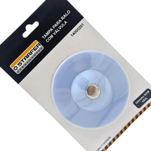 Tampa P/Ralo Flex Starfer 10Cm Azul Tampa P/Ralo Flex Starfer 10Cm Azul