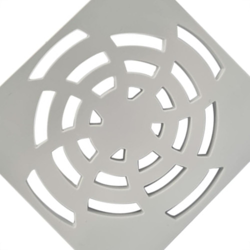 Grelha Quadrada Luconi 100Mm Br Grelha Quadrada Luconi 100Mm Br