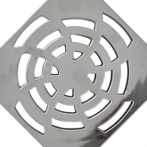 Grelha Quadrada Luconi 100Mm Cr