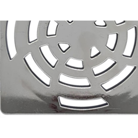 Grelha Quadrada Luconi 100Mm Cr