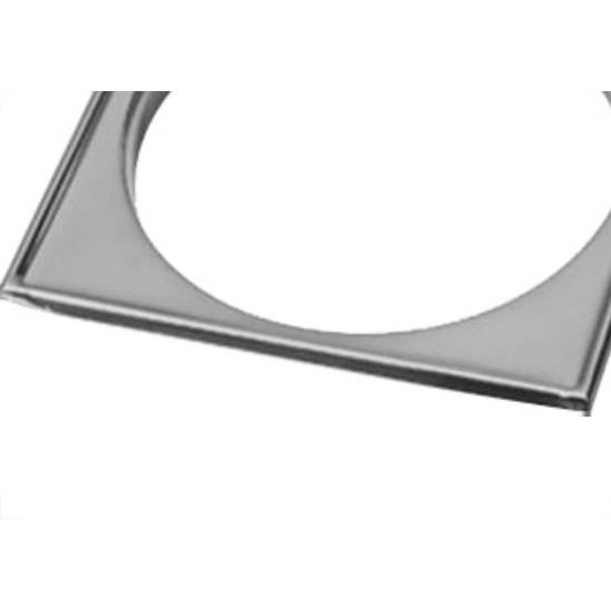 Porta Grelha Luconi Quadr.100Mm Cr Porta Grelha Luconi Quadr.100Mm Cr