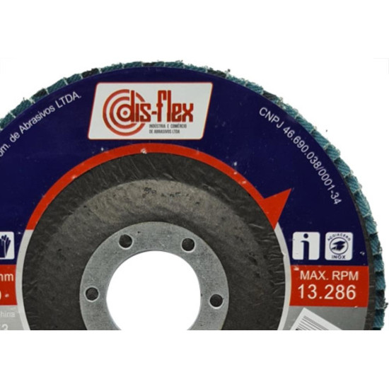 Disco Flap Disflex Fibra 4.1/2X 40 Disco Flap Disflex Fibra 4.1/2X 40