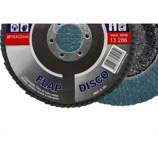 Disco Flap Disflex Fibra 4.1/2X 60 Disco Flap Disflex Fibra 4.1/2X 60