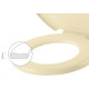 Assento Herc Almofadado Bege-2388 Assento Herc Almofadado Bege-2388