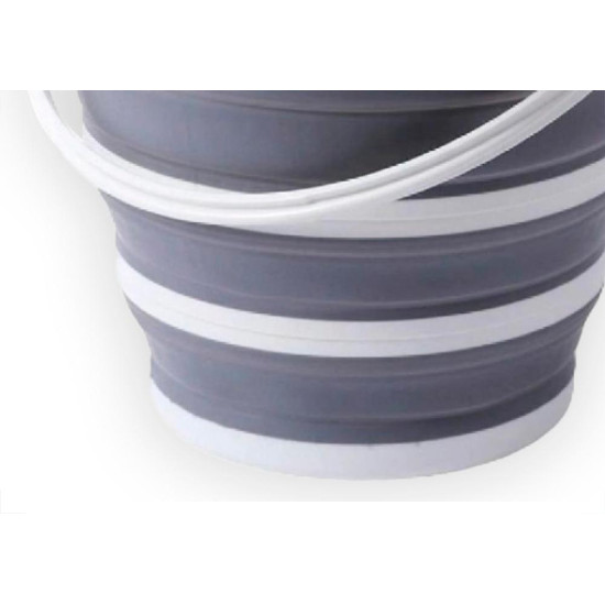 Balde Powermaid Retratil Bco/Cz 10L