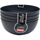Cj.04 Bowl Grande Preto 1.100Ml