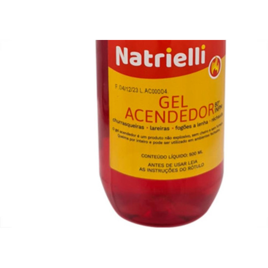 Gel Acendedor Natrielli 500Ml Gel Acendedor Natrielli 500Ml