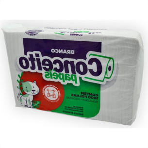 Papel Toal.Conceito Branco 1000Fl
