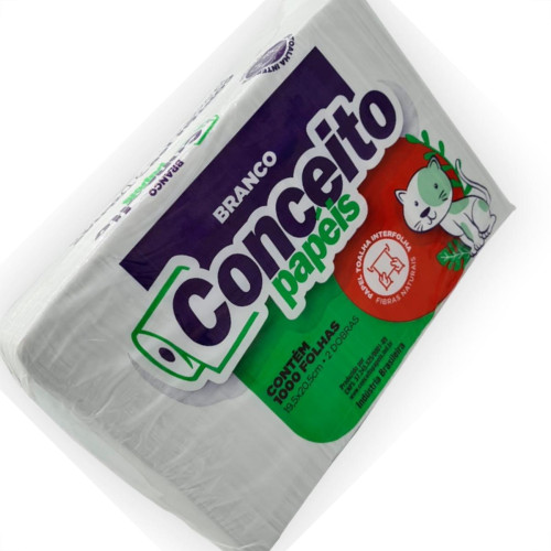 Papel Toal.Conceito Branco 1000Fl Papel Toal.Conceito Branco 1000Fl