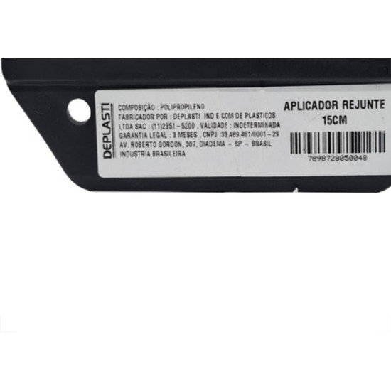 Aplicador P/Rejunte Deplasti 15Cm Aplicador P/Rejunte Deplasti 15Cm