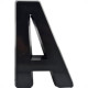 Letra Deplasti 3D Preto A 13Cm Letra Deplasti 3D Preto A 13Cm