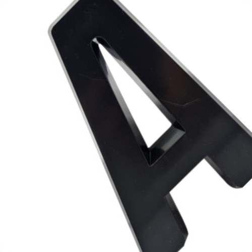 Letra Deplasti 3D Preto A 13Cm Letra Deplasti 3D Preto A 13Cm