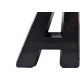 Letra Deplasti 3D Preto A 13Cm Letra Deplasti 3D Preto A 13Cm