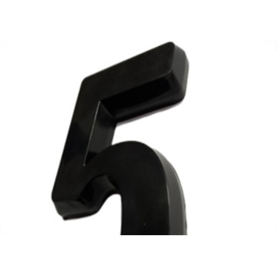 Numero Deplasti 3D Preto 5 13Cm