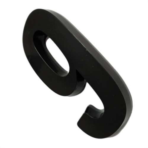 Numero Deplasti 3D Preto 9 13Cm Numero Deplasti 3D Preto 9 13Cm