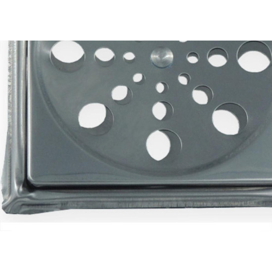 Grelha Aco Inox Overti C/Cax Qud.10 Grelha Aco Inox Overti C/Cax Qud.10