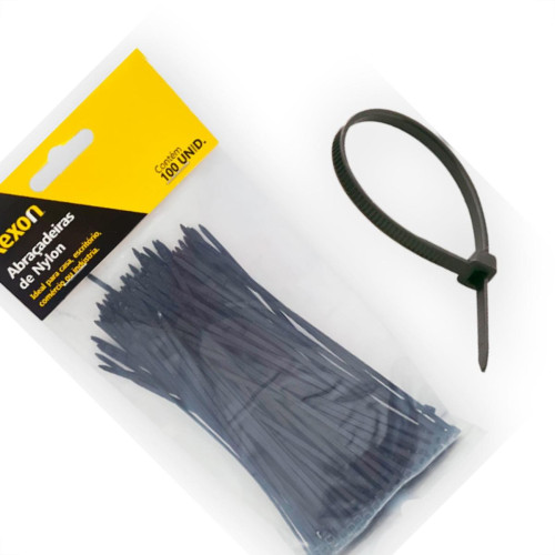 Abracadeira Nylon Rexon.3,6X250 C/100 Pto Abracadeira Nylon Rexon.3,6X250 C/100 Pto