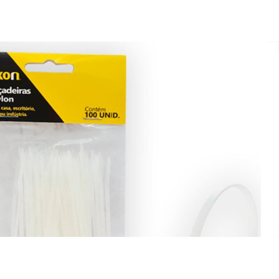 Abracadeira Nylon Rexon 2,5X200 C/100 Bca Abracadeira Nylon Rexon 2,5X200 C/100 Bca
