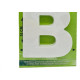 Letra Lubian 3D Branca Abs B 10Cm