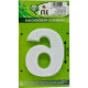 Numero Lubian 3D Branco Abs 6 10Cm Numero Lubian 3D Branco Abs 6 10Cm