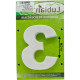 Numero Lubian 3D Branco Abs 3 10Cm Numero Lubian 3D Branco Abs 3 10Cm