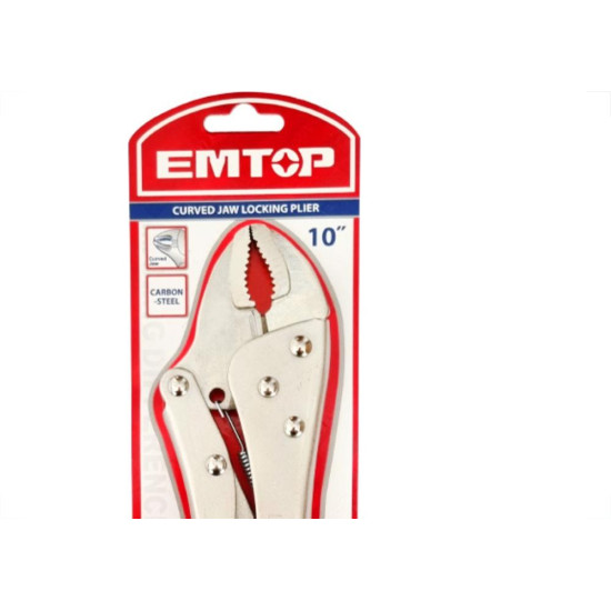 Alicate Pressao Emtop Curvo 10'' Alicate Pressao Emtop Curvo 10''
