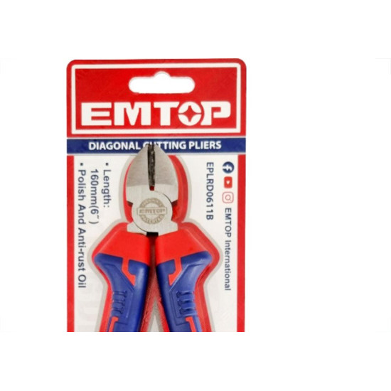 Alicate Corte Lateral Pvc 6'' Emtop Alicate Corte Lateral Pvc 6'' Emtop