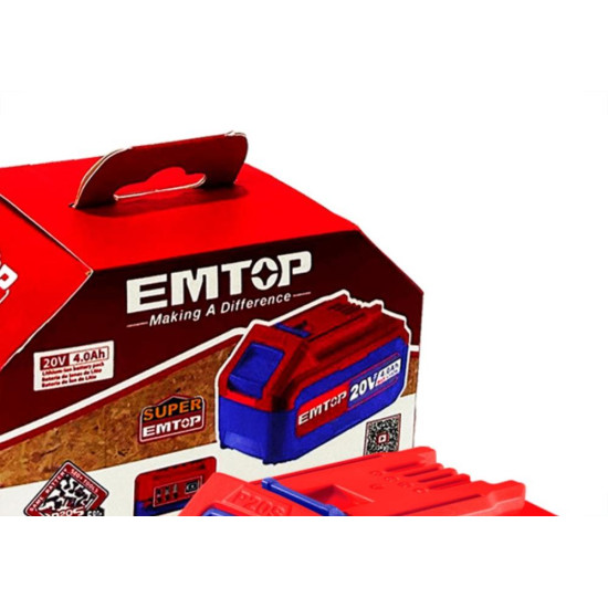 Bateria Emtop Li-Ion 20V 4.0A Bateria Emtop Li-Ion 20V 4.0A