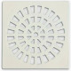 Grelha Plast.Quadr.Branca 150 Grap - Kit C/6 UN