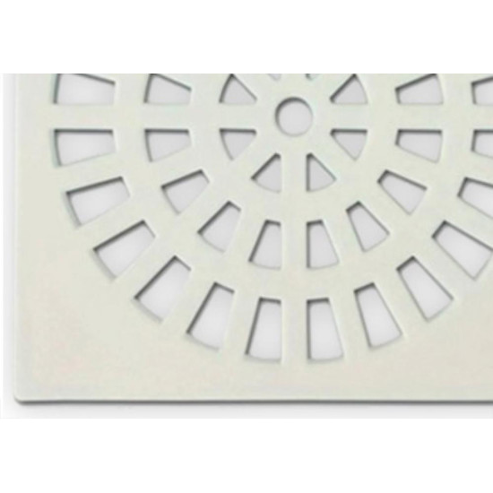 Grelha Plast.Quadr.Branca 150 Grap - Kit C/6 UN
