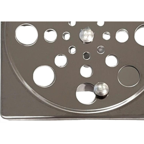 Grelha Aco Inox Tecnotr Qdr.15 C/F Grelha Aco Inox Tecnotr Qdr.15 C/F