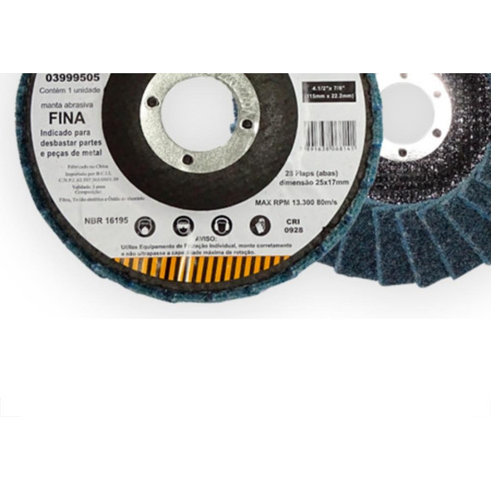Disco Flap Starfer Manta 4,1/2 Fina Disco Flap Starfer Manta 4,1/2 Fina