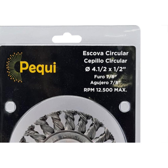 Escova Circ.Tr.Pequi Car 115X13-151