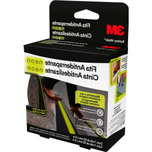Fita Antiderrapante 3M Int.5M - Pto/Neon