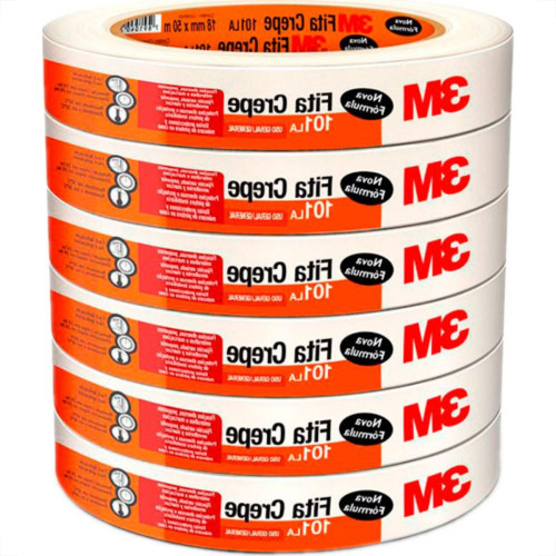 Fita Crepe 3M 101La Uso Ger.18X50M - Kit C/6 RL Fita Crepe 3M 101La Uso Ger.18X50M - Kit C/6 RL