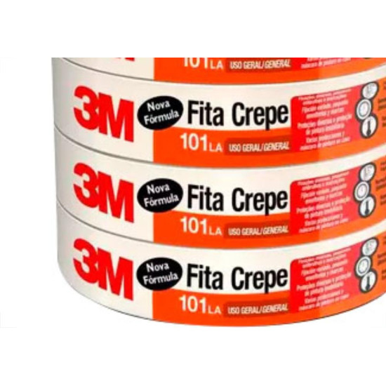 Fita Crepe 3M 101La Uso Ger.24X50M - Kit C/5 RL Fita Crepe 3M 101La Uso Ger.24X50M - Kit C/5 RL
